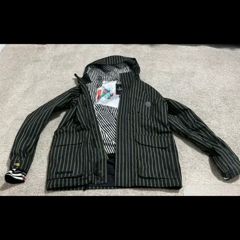 BURTON Snow ski snowboard jacket coat Shaun White men’s medium striped